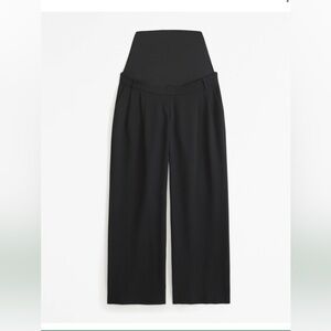 Maternity A&F Sloane Tailored Pant in Black 32L